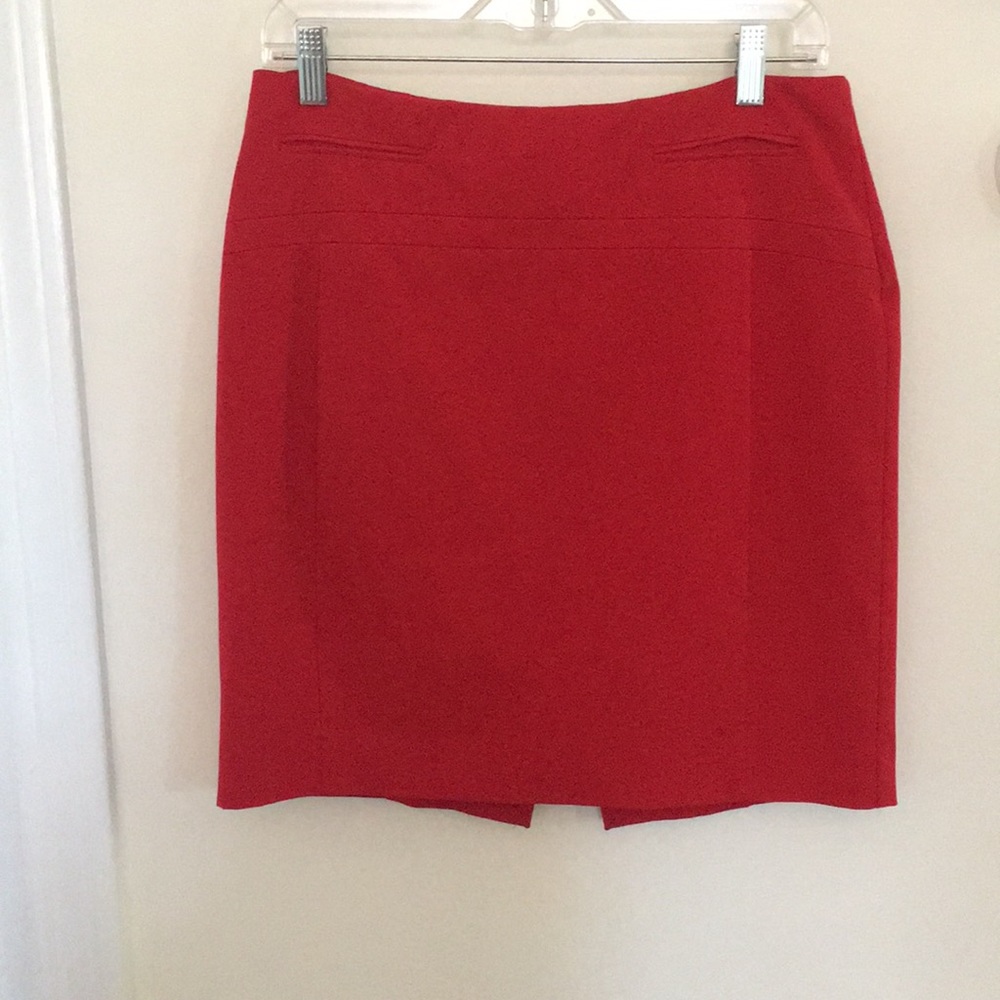 Red Express pencil skirt